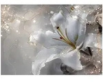 Moderne Fototapete Blumen Lilien Abstrakt &ndash; Gro&szlig;format Wandtapete 150x105 Cm...