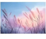 Fototapete Pampasgras Natur &ndash; Moderne Gro&szlig;format Wandtapete 300x210 Cm &ndash; F&uuml;r