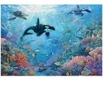 Fototapete Ozean Korallenriff Schildkr&ouml;ten &ndash; Gro&szlig;format Wandtapete 300x210 Cm &ndash;