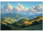Fototapete Landschaft Berge &ndash; Moderne Gro&szlig;format Wandtapete 200x140 Cm &ndash;...