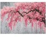 Moderne Fototapete Betonbaum Abstrakt &ndash; Gro&szlig;format Wandtapete 200x140 Cm &ndash;
