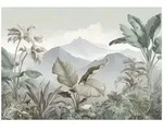Fototapete Berge Dschungel Natur &ndash; Moderne Gro&szlig;format Wandtapete 150x105 Cm &ndash;