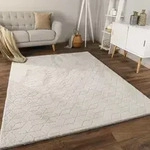Paco Home - Teppich Bubble Wohnzimmer Schlafzimmer Hochflor Fell Geometrisches Design