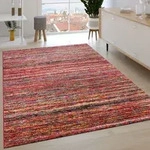 Teppich Wohnzimmer Kurzflor Ethno Design Geometrisches Muster Rauten Motiv 200x290