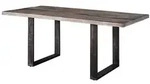 Massivmoebel24 - Esstisch Mango 170x90x76 Grau Lackiert Heavy Industry 100