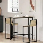 Vidaxl Table Sonoma Oak 100 X 40 X 100.5 Cm Engineered Wood And Steel