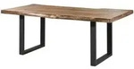 Baumtisch Mango 240x100x77 Natur Lackiert / U-beine Anthrazit Matt Freeform 5