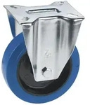 Bockrolle Elastik Blau Platte 100 Mm 150 Kg - D&ouml;rner+helmer