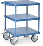 Tischwagen - Stahlblech-plattformen B&uuml;ndig, Ladefl&auml;che 600 X 600 Mm - Fetra