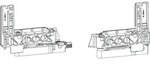 Gretsch-unitas - Gu Grundkarton Laufwagen Laufschuh 966/200 Rechts, Tragkraft...