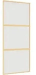 Schiebet&uuml;r Golden 90x205 Cm Matt Esg-glas Und Aluminium Vidaxl