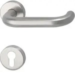 Marchesi - Dr&uuml;ckergarnitur Harmonie - Auf Rosette Pz, 38 - 45, Edelstahl Matt
