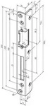 Assa Abloy - Sicherheits-winkelschlie&szlig;blech 069 St&auml;rke 3 Mm Edelstahl Matt Din