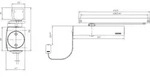 Geze - T&uuml;rschlie&szlig;er Ts 5000 Efs,en 3-6, 1-flg. Gleitschiene, Silber