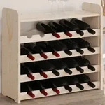 Vidaxl - Weinregal Mit Oberplatte 67,5x25x60 Cm Massivholz Kiefer