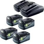 Festool Energie Set 4x Bp 18 Li 5,0 Hp-asi Highpower Akkupack 18 V 5,0 Ah ( 4x 578519