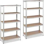 2 X Schwerlastregal Verzinkt, Traglast 875 Kg, 180 X 90 X 40 Cm, 5 B&ouml;den, Zum