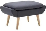 Hocker Stoffbezug 73 X 43 X 42 Cm Dunkelgrau - Vidaxl