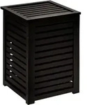 Schwarzer W&auml;schekorb Aus Holz - 65 Liter
