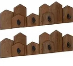 Kleiderb&uuml;gel Braun 48 X 8 X 15 Cm Massives Mahagoni Holz Vidaxl