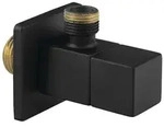 Sapho - Eckventile - Eckventil Mit Rosette, Eckig, Schwarzmatt Sl115