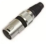 Omnitronic Xlr-stecker 3-polig, Schwarz, 10 St&uuml;ck