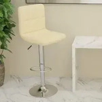 Barhocker Creme Stoff Vidaxl