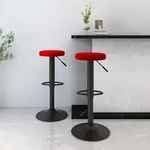 Barhocker 2 Stk. Weinrot Samt Vidaxl