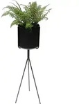 Dandibo - Blumenst&auml;nder Mit Topf Metall Schwarz 80 Cm Blumenhocker 96022