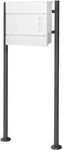 Ecd Germany Standbriefkasten Mit Zeitungsfach, Design Briefkasten Mit Pfosten,