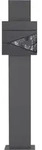 Ml-design Briefkasten Mit Zeitungsfach, 37x36,5x11 Cm, Anthrazit/marmoroptik,...