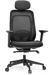 B&uuml;rostuhl / Drehstuhl Vivadapt Netzstoff / Sitz Stoff Schwarz Hjh Office