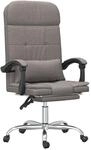 B&uuml;rostuhl Mit Massagefunktion Taupe Stoff Vidaxl