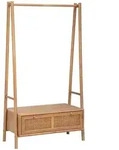 Atmosphera - Garderobenst&auml;nder Mit Schuhablage Tiria, Wiener Geflecht, 162 Cm