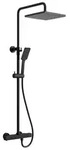 Sapho - Brausen - Duschset Dark Mit Thermostat, 2 Strahlen, Schwarz Matt Kj639
