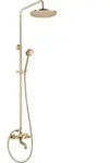Duschs&auml;ule Mit Badewannenarmatur Aus Geb&uuml;rstetem Messing Deante Temisto...