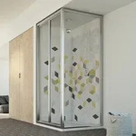 Idralite - Duschkabine Mit Faltt&uuml;r Klarglas H 198 Mod. Urban Duo 75x90 &Ouml;ff. 75 Cm
