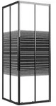 Duschkabine Mit Streifen Esg 80x80x180 Cm Schwarz Vidaxl