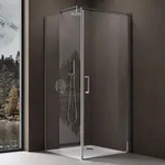 Doporro Eck-duschkabine Eckdusche Ravenna36k 80x80x195cm Duschabtrennung Inkl. 4cm