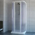 Duschkabine In Pvc H 185 Cm Mod. Ariete 70x90x70 Zentrale &Ouml;ffnung