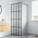 Duschwand F&uuml;r Walk-in Dusche Mattes Sicherheitsglas 80x195 Cm Vidaxl