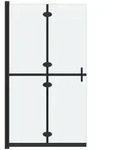 Vidaxl - Faltbare Begehbare Duschwand Esg-glas Mattiert 120x190 Cm