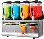 Vevor Slush Maschine 4 X 12 L, Slusheis Eisbereiter 1650 W (kein Eis N&ouml;tig),