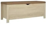 Sitzbank Mit Stauraum Und Kissen Sonoma-eiche 105x40x45 Cm Vidaxl