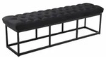 Sitzbank Amun Stoff Schwarz Schwarz 150 Cm