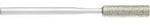 Pferd Tools Diamantfeile F&uuml;r Handfeilger&auml;t Rund &Oslash;4,0x50mm Schaft-&oslash;3 Mm D126