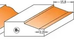 990.012.11 Hartmetall-fr&auml;ser Mit Kugellager F&uuml;r T&uuml;ren S=8 D=47.65x9.5