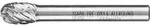 Pferd Tools Hartmetall Hochleistungsfr&auml;sstift Allround Tropfen Tre &Oslash; 08x13 Mm
