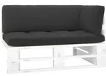 Vidaxl Outdoor-ecksofa Paletten Kiefernholz Impr&auml;gniert Wei&szlig;