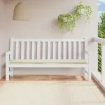 Gartenbank-auflage Creme 200x50x4 Cm Oxford-gewebe Vidaxl
